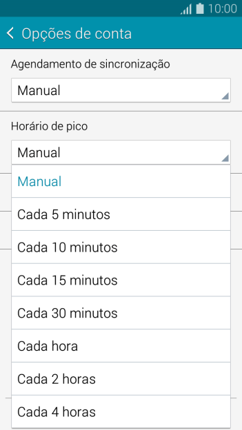Pressione a configuração desejada. Pressione a configuração desejada.
