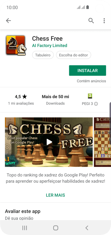 Pressione INSTALAR, e siga as indicações da tela para instalar o app. Pressione INSTALAR, e siga as indicações da tela para instalar o app.
