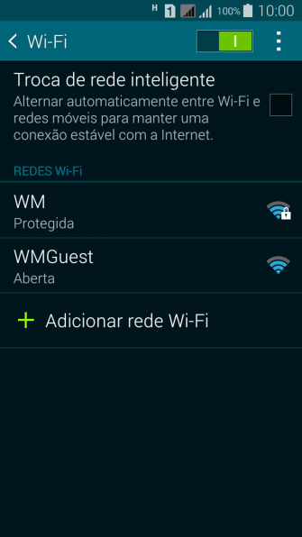Pressione a rede Wi-Fi desejada. Pressione a rede Wi-Fi desejada.