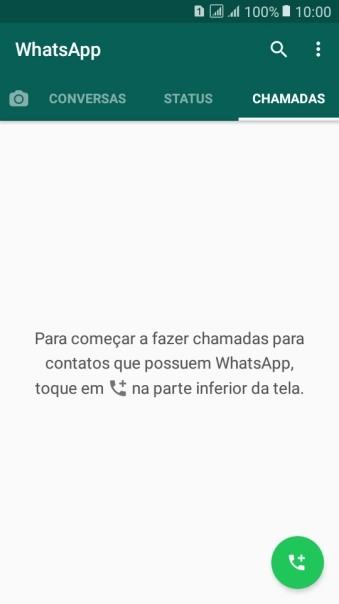 Pressione o ícone de chamada. Pressione o ícone de chamada.