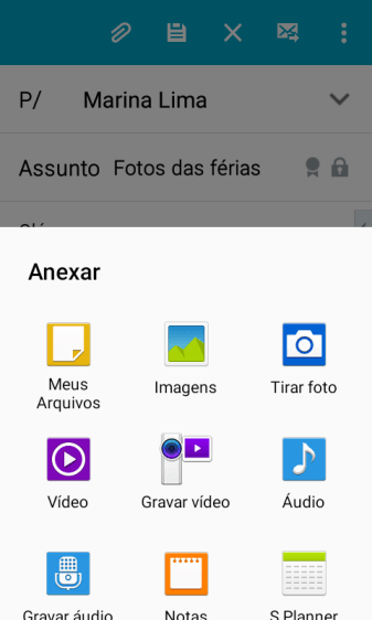 Pressione Meus Arquivos, e navegue até a pasta desejada. Pressione Meus Arquivos, e navegue até a pasta desejada.