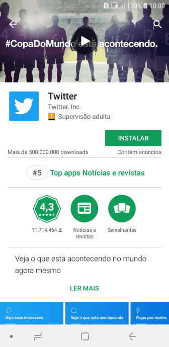 Pressione INSTALAR, e siga as indicações da tela para instalar o app. Pressione INSTALAR, e siga as indicações da tela para instalar o app.