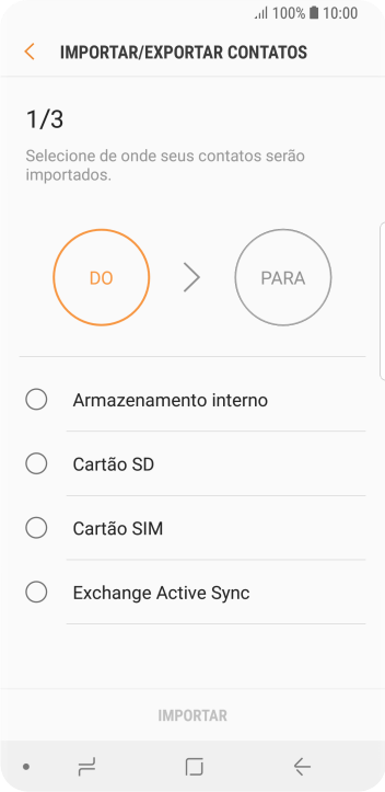 Pressione Cartão SIM. Pressione Cartão SIM.