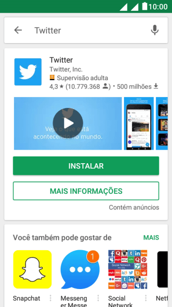 Pressione Twitter. Pressione Twitter.