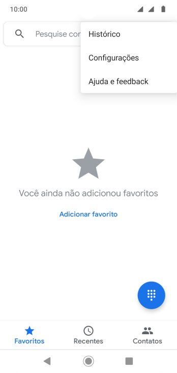 Pressione Configurações. Pressione Configurações.