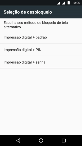 Pressione o código de bloqueio desejado, e siga as instruções da tela para criar um código extra. Pressione o código de bloqueio desejado, e siga as instruções da tela para criar um código extra.