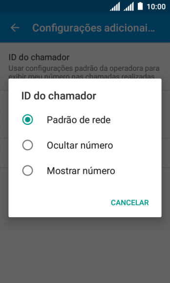 Pressione Mostrar número para ativar a identificação do seu número. Pressione Mostrar número para ativar a identificação do seu número.
