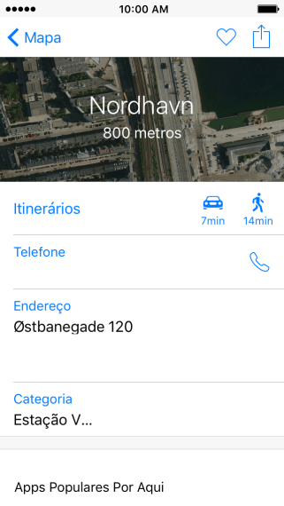 Pressione o ícone de navegação. Pressione o ícone de navegação.