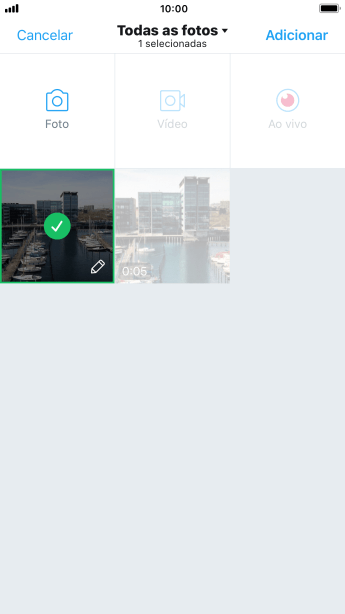 Pressione Adicionar. Pressione Adicionar.