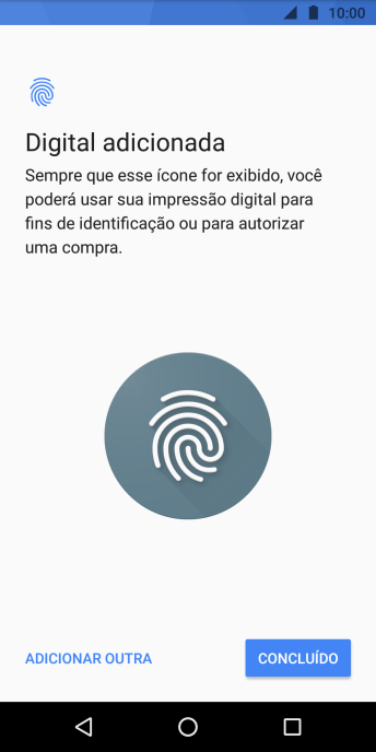 Pressione CONCLUÍDO. Pressione CONCLUÍDO.