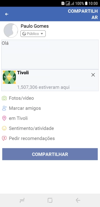 Pressione COMPARTILHAR. Pressione COMPARTILHAR.