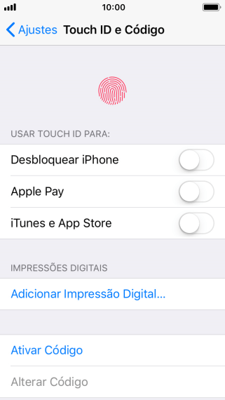 Pressione Ativar Código, e digite um código de bloqueio de sua escolha duas vezes seguidas. Pressione Ativar Código, e digite um código de bloqueio de sua escolha duas vezes seguidas.