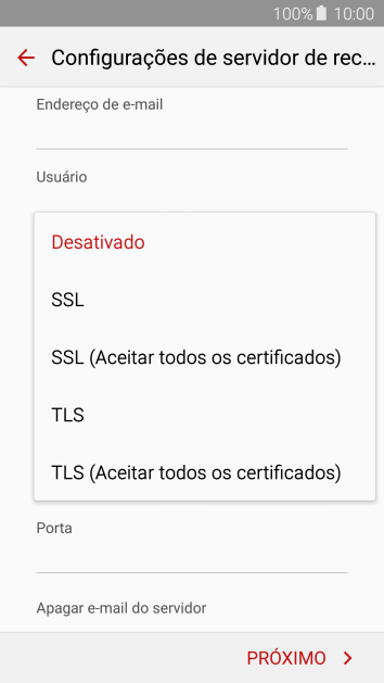 Pressione Desativado para ativar ou desativar a função. Pressione Desativado para ativar ou desativar a função.