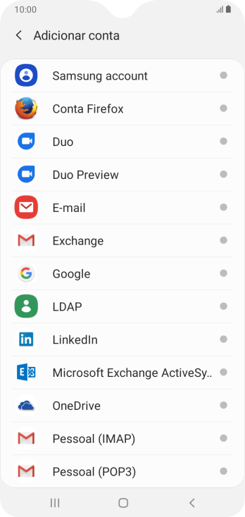 Pressione E-mail. Pressione E-mail.
