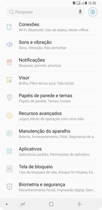 Pressione Conexões. Pressione Conexões.