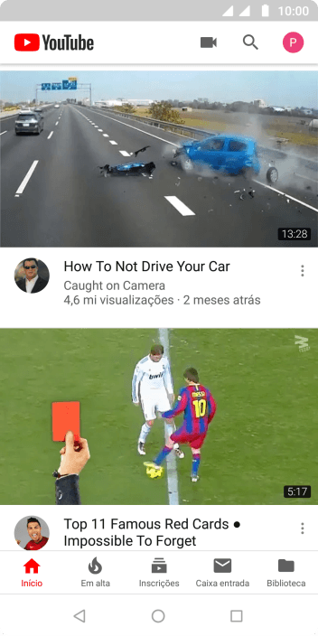 Pressione o ícone de fazer upload. Pressione o ícone de fazer upload.