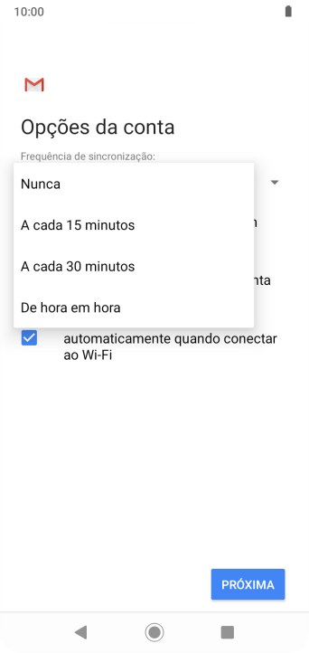 Pressione a configuração desejada. Pressione a configuração desejada.
