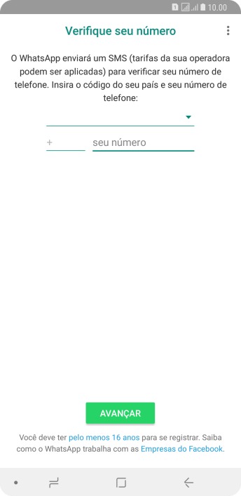 Pressione a lista suspensa. Pressione a lista suspensa.