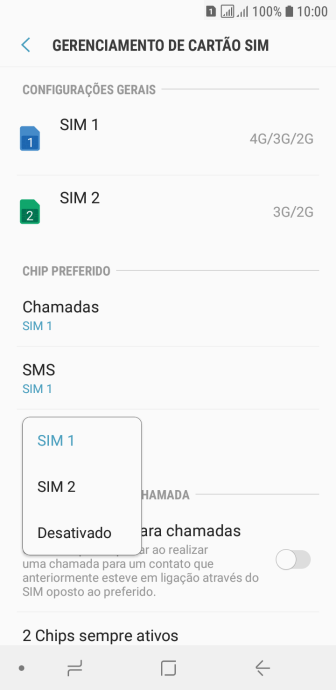 Pressione o chip desejado. Pressione o chip desejado.