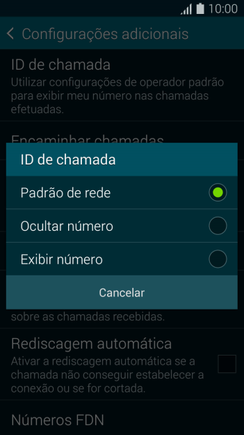 Pressione Exibir número para ativar a identificação do seu número. Pressione Exibir número para ativar a identificação do seu número.