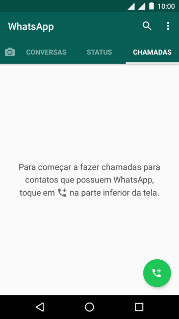 Pressione o ícone de chamada. Pressione o ícone de chamada.
