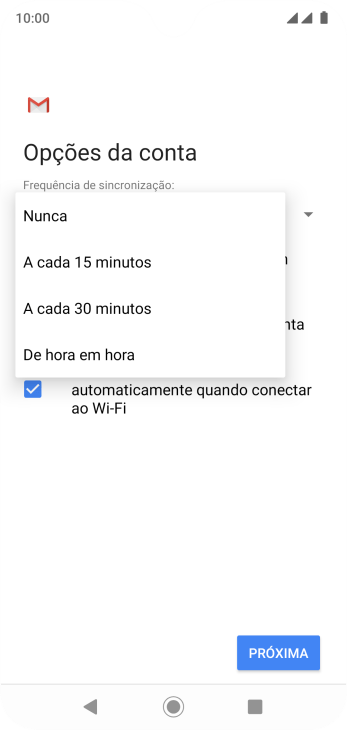 Pressione a configuração desejada. Pressione a configuração desejada.