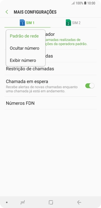 Pressione Exibir número para ativar a identificação do seu número. Pressione Exibir número para ativar a identificação do seu número.
