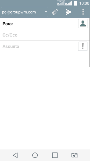 Pressione Para, e digite as primeiras letras do destinatário. Pressione Para, e digite as primeiras letras do destinatário.