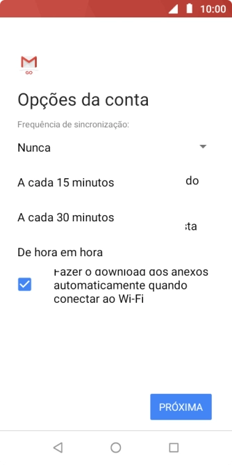 Pressione a configuração desejada. Pressione a configuração desejada.