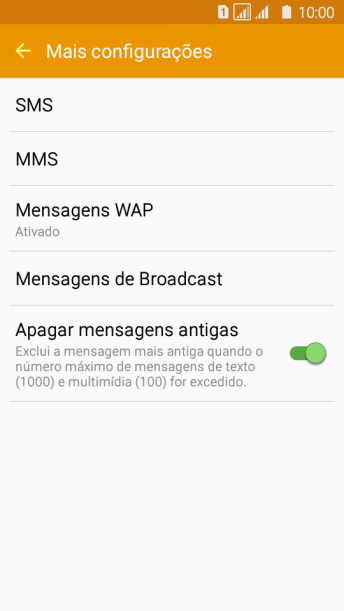 Pressione SMS. Pressione SMS.
