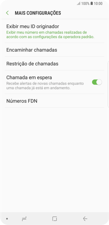 Pressione Exibir meu ID originador. Pressione Exibir meu ID originador.