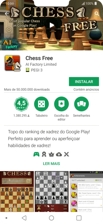 Pressione INSTALAR, e siga as indicações da tela para instalar o app. Pressione INSTALAR, e siga as indicações da tela para instalar o app.