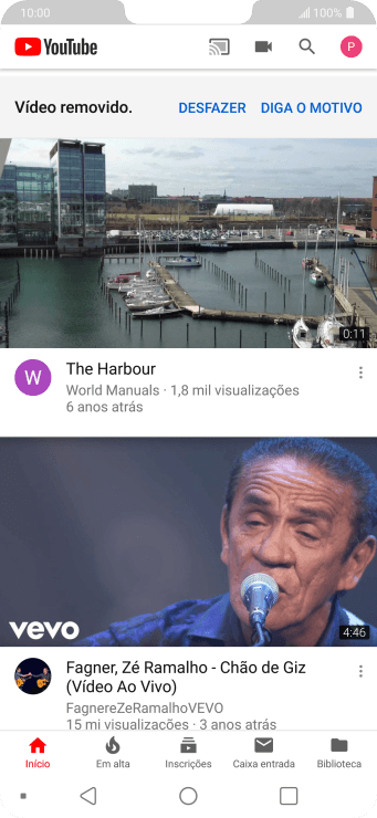Pressione o ícone de fazer upload. Pressione o ícone de fazer upload.