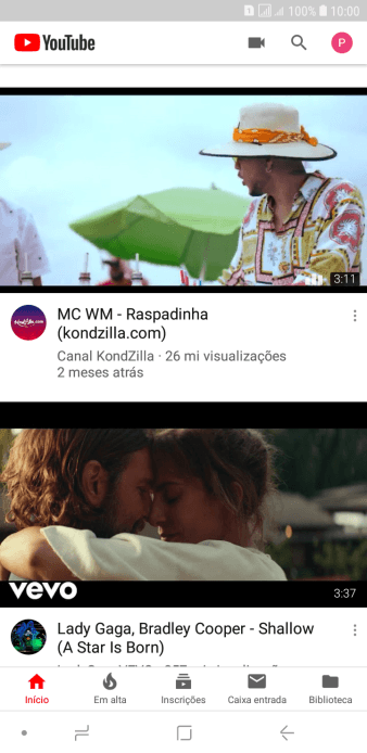 Pressione o ícone de fazer upload. Pressione o ícone de fazer upload.