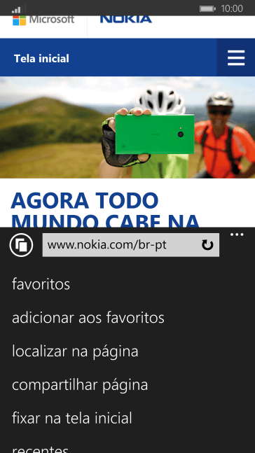 Pressione adicionar aos favoritos. Pressione adicionar aos favoritos.