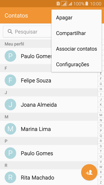 Pressione Configurações. Pressione Configurações.