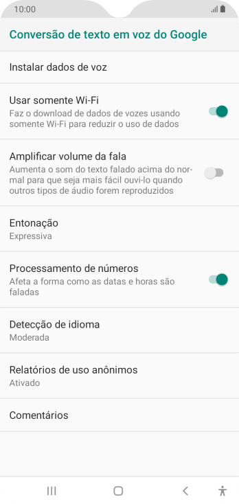 Pressione a tecla de início para finalizar e voltar à tela inicial. Pressione a tecla de início para finalizar e voltar à tela inicial.