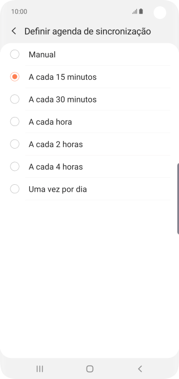 Pressione a configuração desejada. Pressione a configuração desejada.