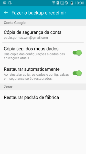 Pressione Restaurar padrão de fábrica. Pressione Restaurar padrão de fábrica.