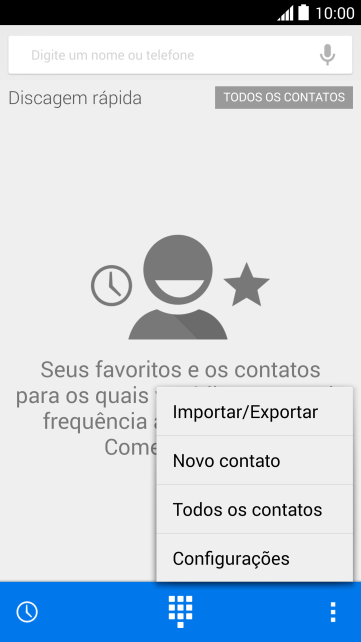 Pressione Configurações. Pressione Configurações.
