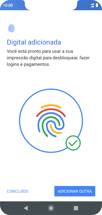 Pressione CONCLUÍDO. Pressione CONCLUÍDO.
