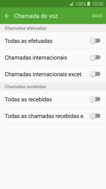 Pressione o tipo de bloqueio desejado. Pressione o tipo de bloqueio desejado.