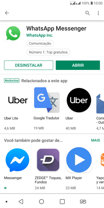 Pressione a tecla de início para finalizar e voltar à tela inicial. Pressione a tecla de início para finalizar e voltar à tela inicial.