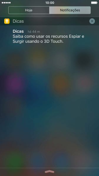 Pressione a notificação desejada, e siga as instruções da tela para utilizar a função escolhida. Pressione a notificação desejada, e siga as instruções da tela para utilizar a função escolhida.
