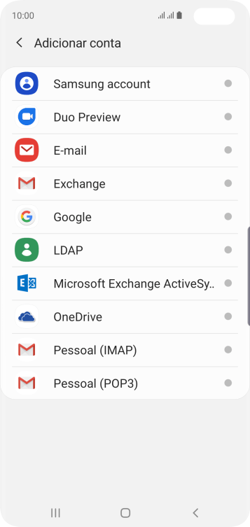 Pressione E-mail. Pressione E-mail.