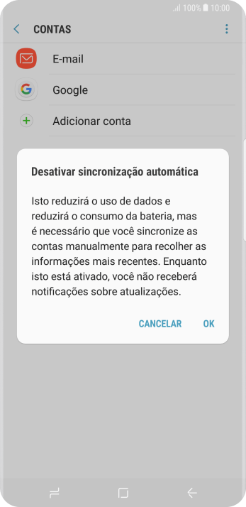 Pressione OK para desativar a função. Pressione OK para desativar a função.