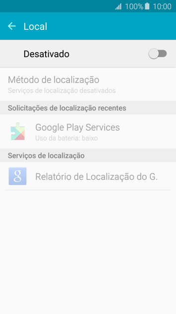 Pressione o indicador acima à direita para ativar ou desativar a função. Pressione o indicador acima à direita para ativar ou desativar a função.