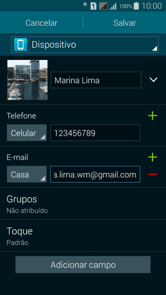 Pressione a lista suspensa ao lado do número do endereço de e-mail. Pressione a lista suspensa ao lado do número do endereço de e-mail.