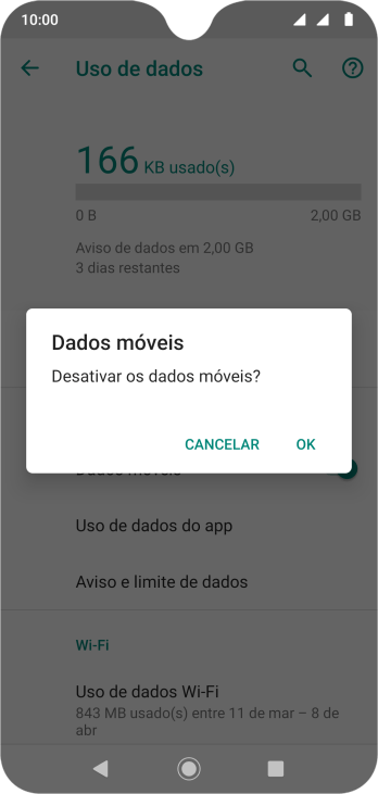 Se você desativar a função, deve pressionar OK. Se você desativar a função, deve pressionar OK.