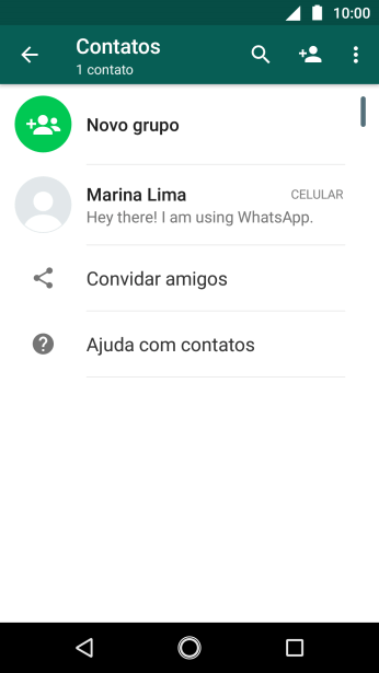 Pressione o ícone de busca. Pressione o ícone de busca.